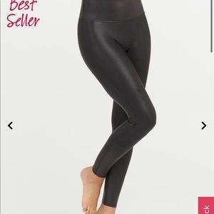 NWT Spanx Faux Leather a leggings